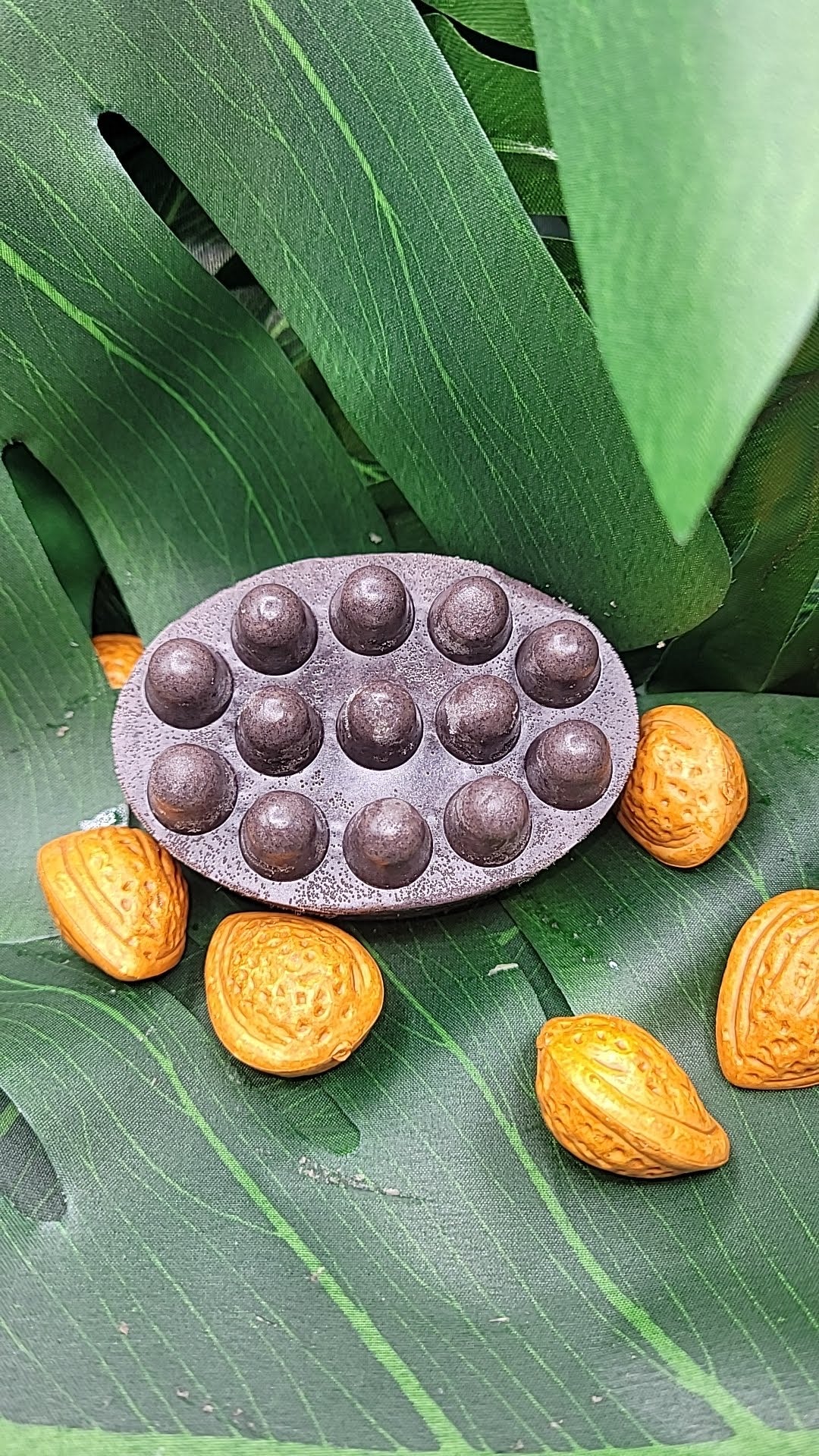 Brown massager shampoo bar