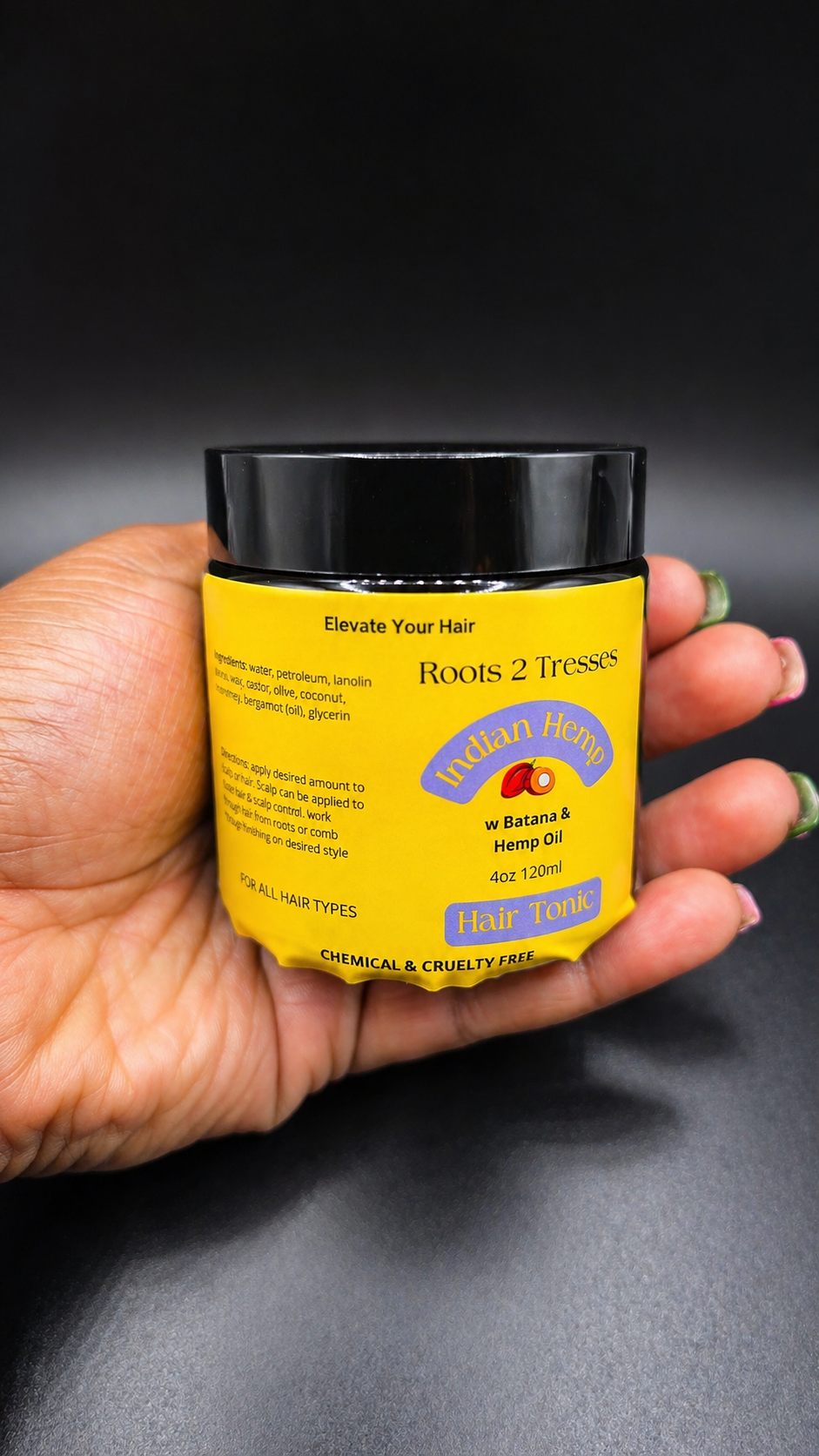 Hair Tonic w Hemp & Batana Oil
